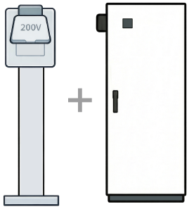 EV充電コンセント+EV充電コンセント制御装置