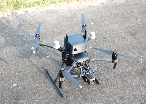Drone equipped with object detection sensors