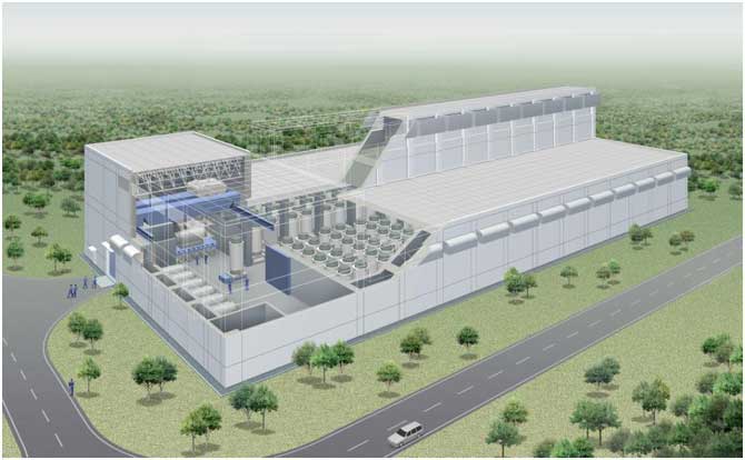 リサイクル燃料備蓄センター貯蔵建屋イメージ図