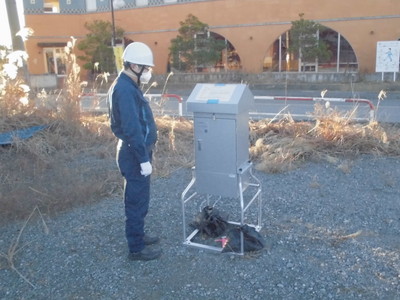 (4)大気浮遊粉じん採取（双葉町）