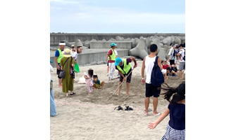 夏の地域イベントのお手伝い