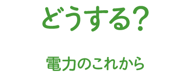 どうする？ 電力のこれから